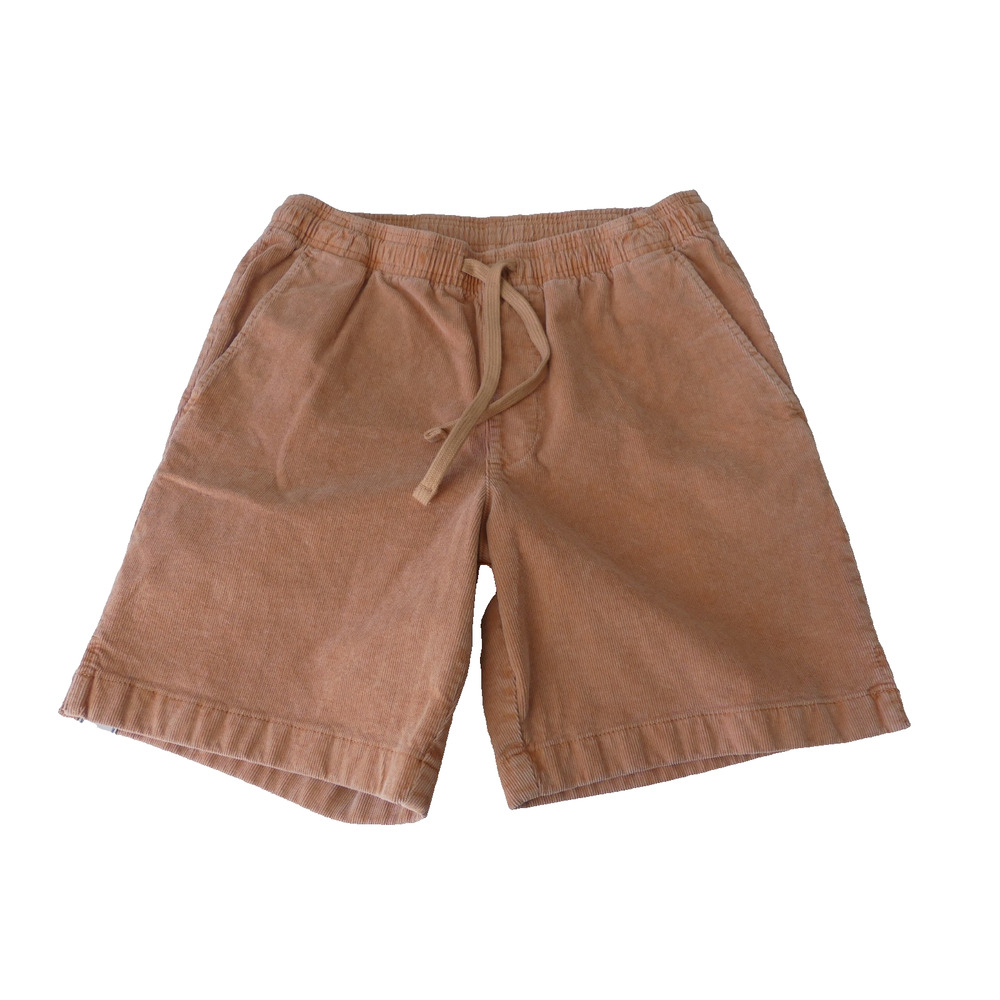 ROWM Corduroy Shorts Mens Small Elastic Drawstring Casual Retro 6" Beach Summer